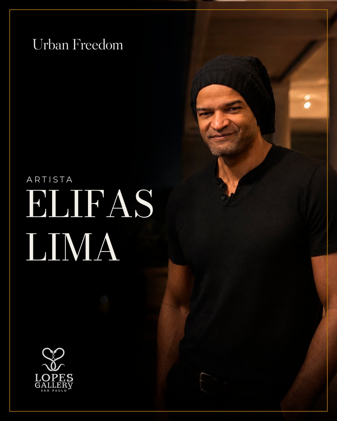 Artista Elifas Lima, Urban Freedom, Lopes Gallery