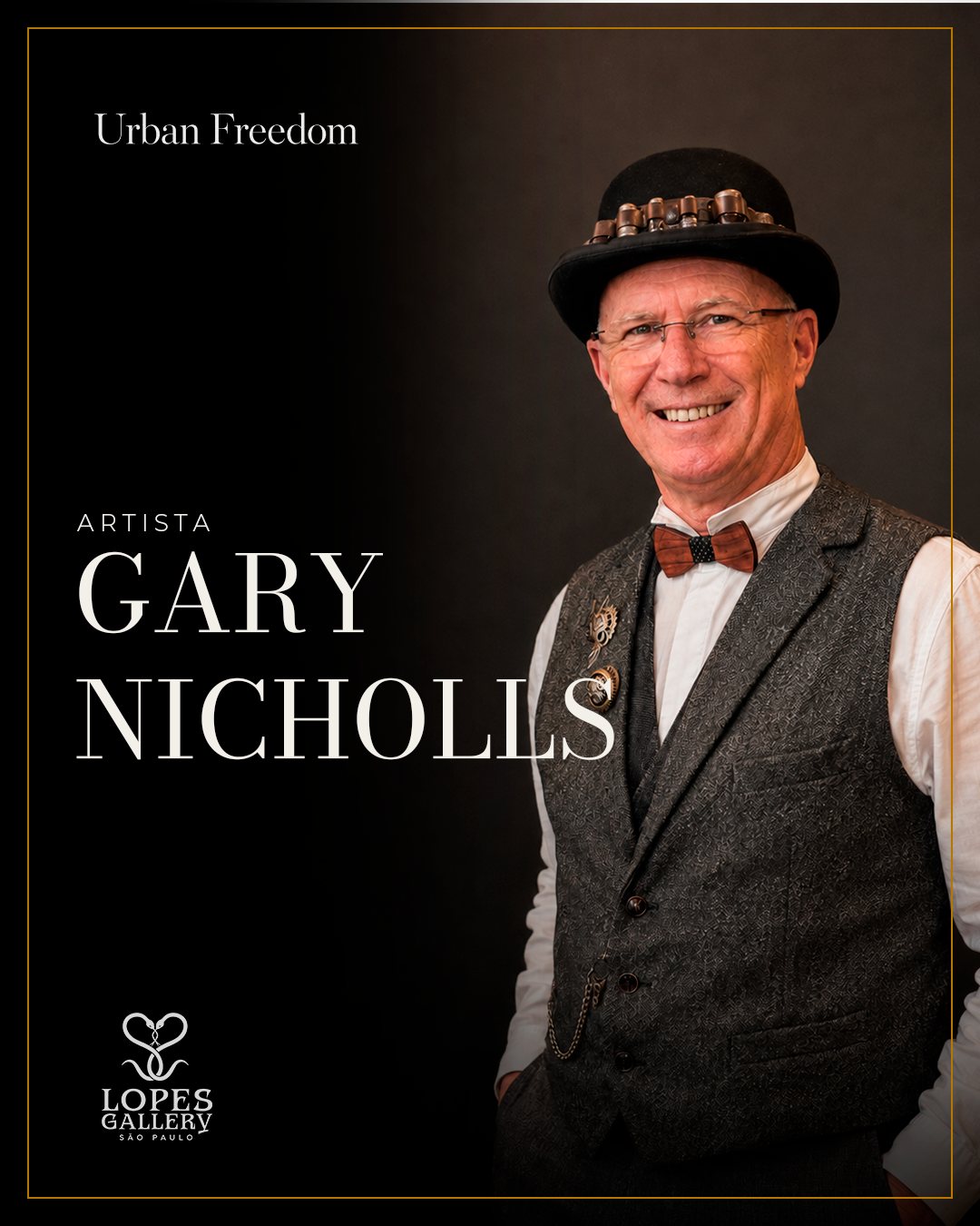 Artista Gary Nicholls, Urban Freedom, Lopes Gallery