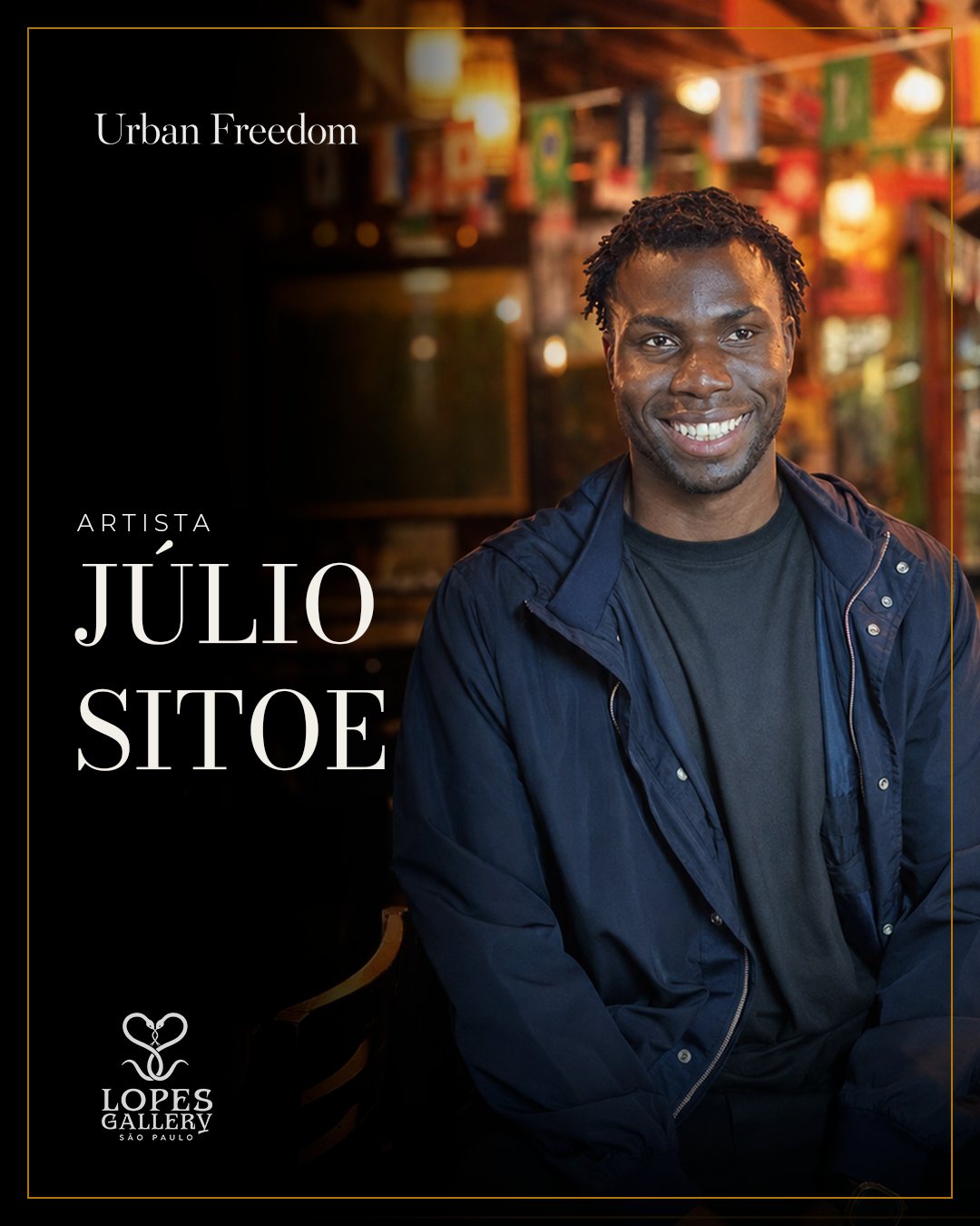 Artista Júlio Sitoe, Urban Freedom, Lopes Gallery