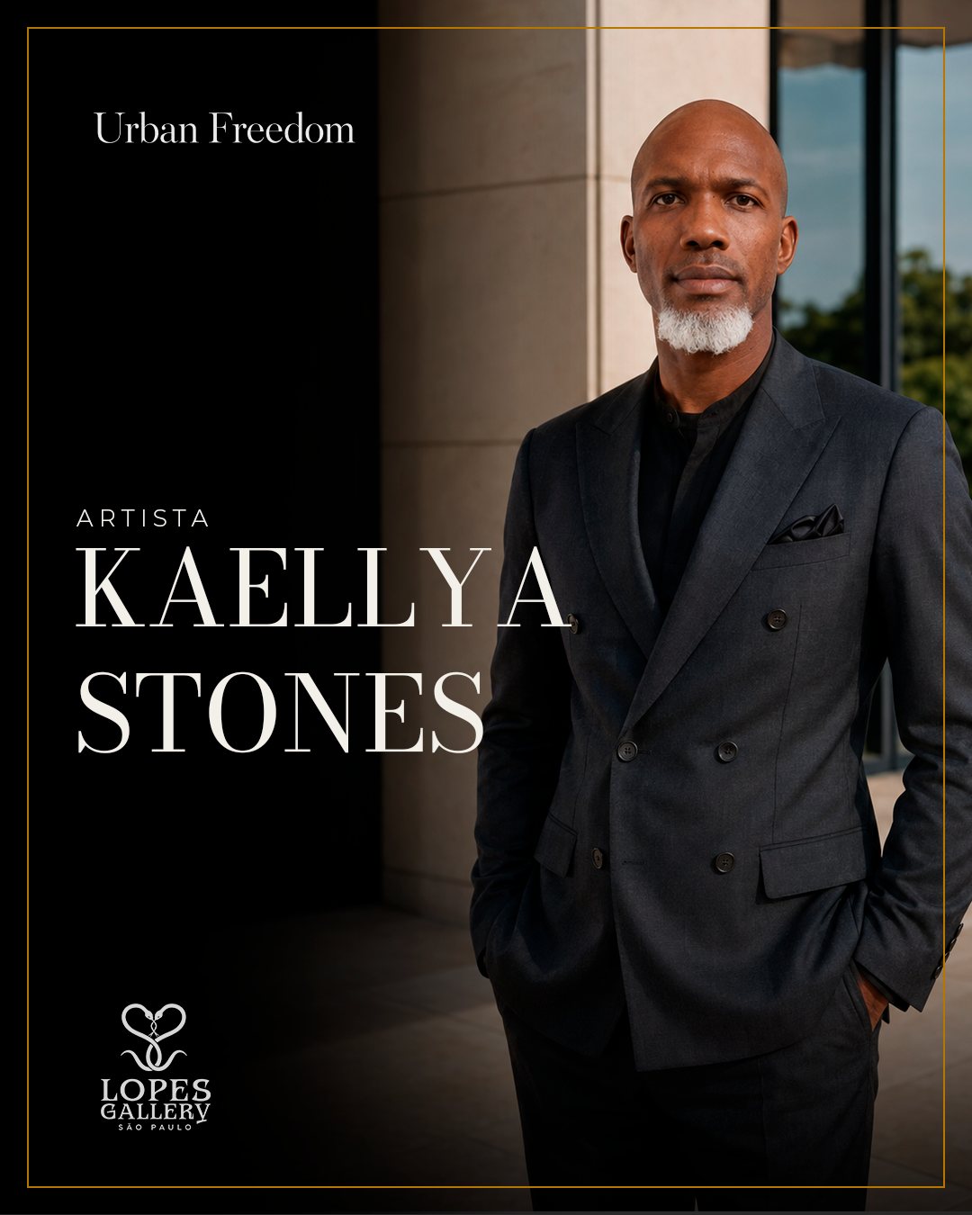 Artista Kaellya Stones, Urban Freedom, Lopes Gallery