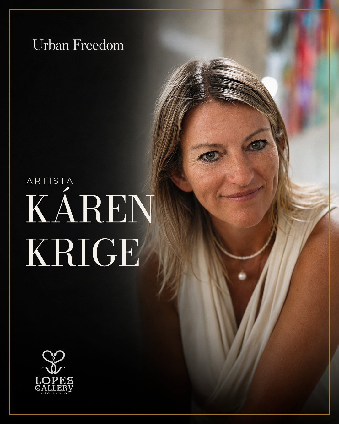 Artista Káren Krige, Urban Freedom, Lopes Gallery