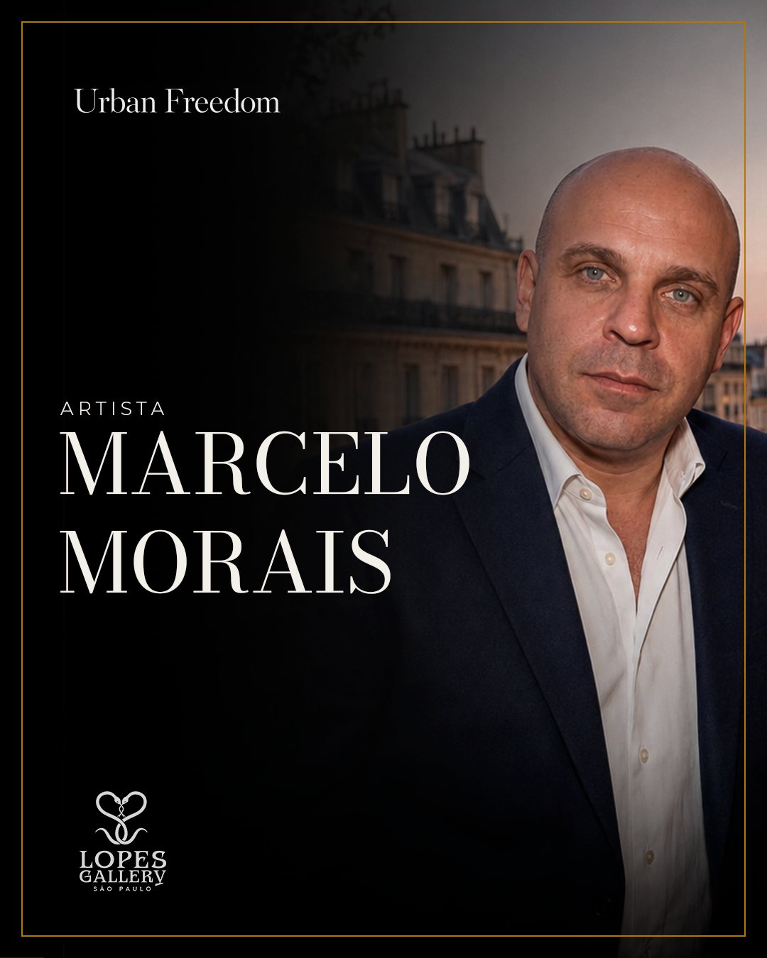 Artista Marcelo Morais, Urban Freedom, Lopes Gallery