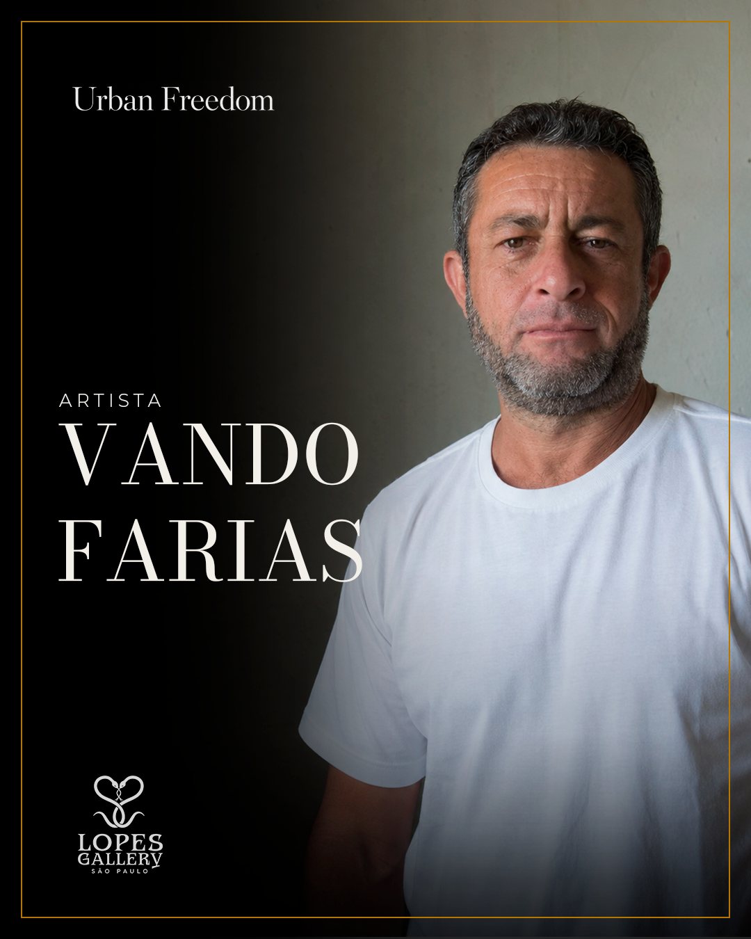 Artista Vando Farias, Urban Freedom, Lopes Gallery